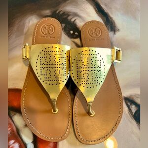 Tory Burch Gold Sandals